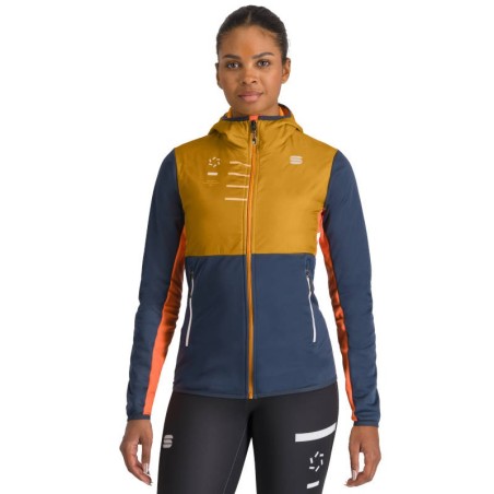 Termisk damejakke Sportful Rythmo W 2024 tre gul / galaksen blå